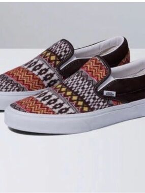 Vans Fair Isle Classic Slip On Shoes